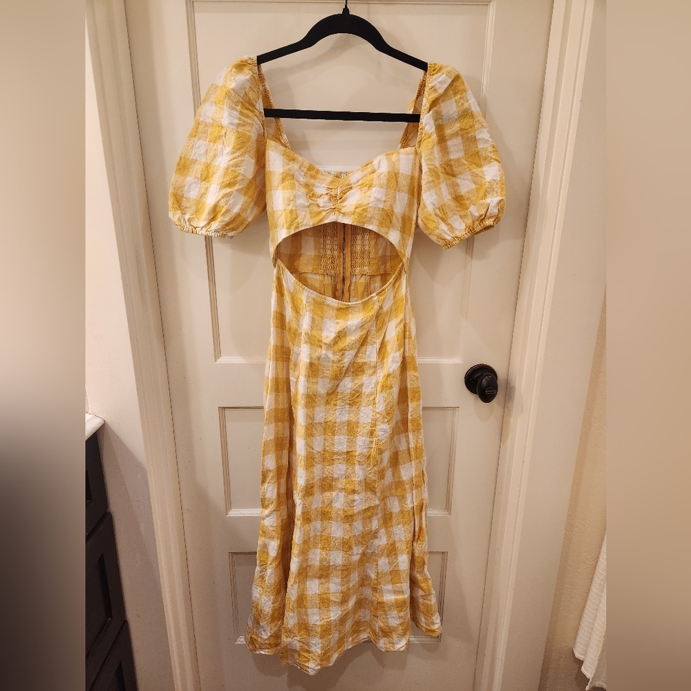 Reformation Linen Midi Dress